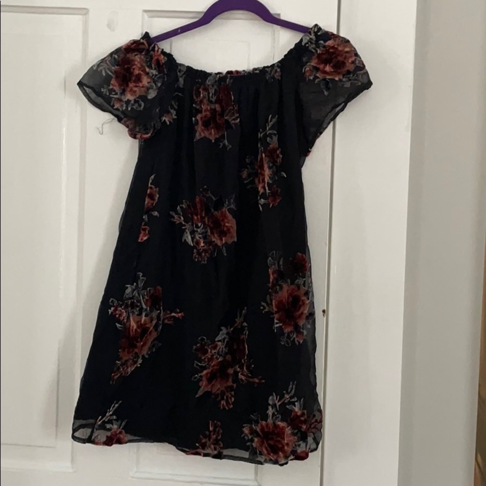 Off the Shoulder black dress